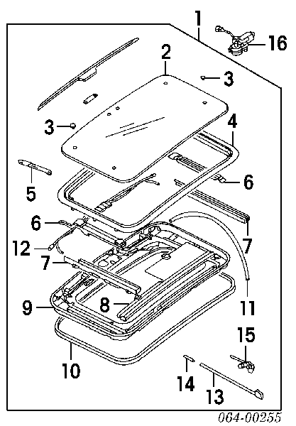 EFP100252 Land Rover панель люка