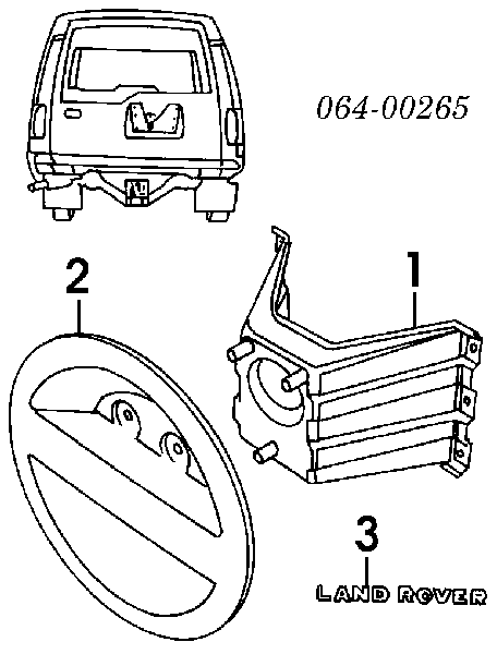 ALR5693 Land Rover Кріплення запаски