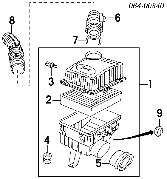 ESR341 Land Rover Повітряний фільтр двигуна