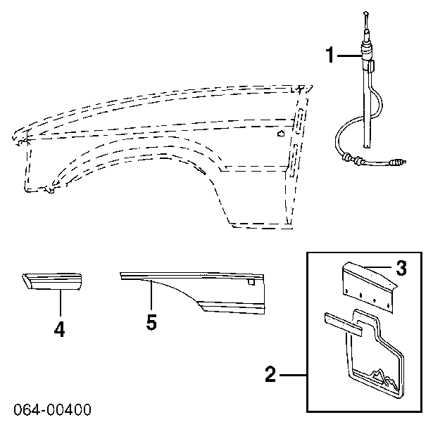 RTC6820 Bearmach бризковики передні, комплект
