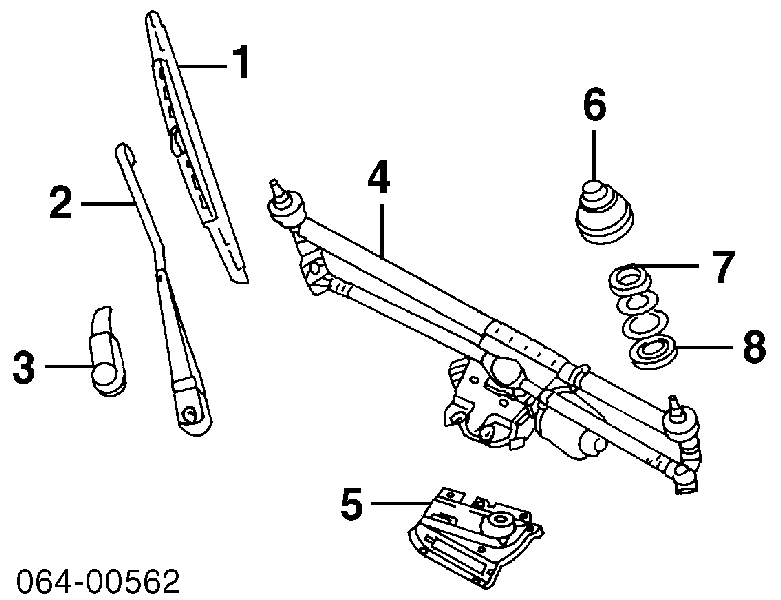 DKC100830G Britpart щітка-двірник лобового скла, комплект з 2-х шт.