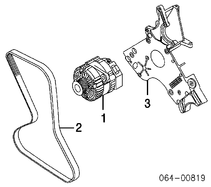 Ремінь приводний, агрегатів PQS101271L Ford