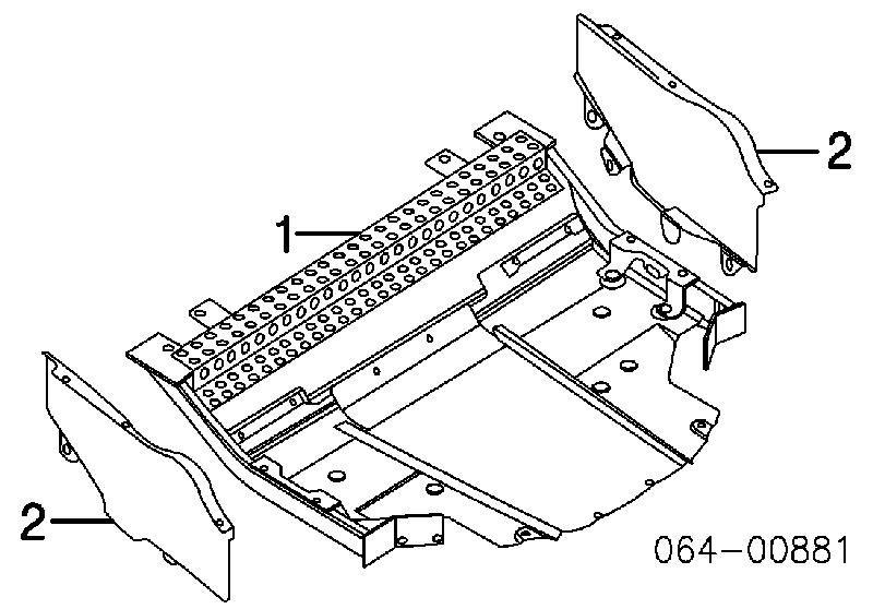 Захист двигуна, правий Land Rover KRN100320 ціна, від 35.25 USD