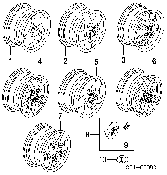 Ковпак колісного диска RRJ100140MCM Rover