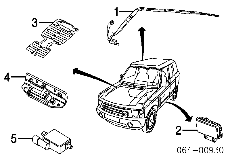 EHM000130 Land Rover Подушка безпеки, передній, лівих дверей AIRBAG