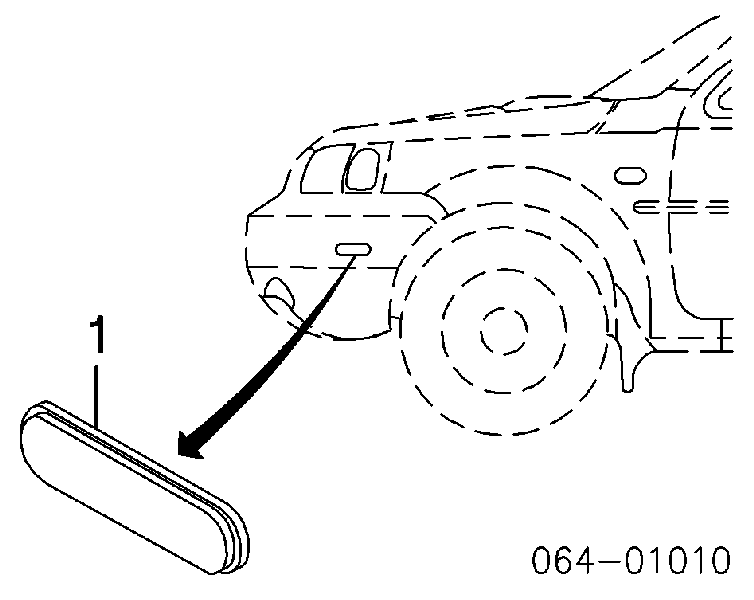 XGC000060 Land Rover Габарит передній правий