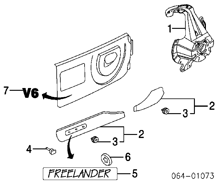 DGP000050PMA Land Rover Накладка задньої 3-ї/5-ї двері, права