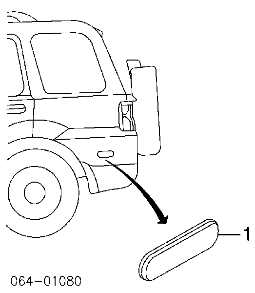XGC000040 Land Rover Габарит задній бічний, правий