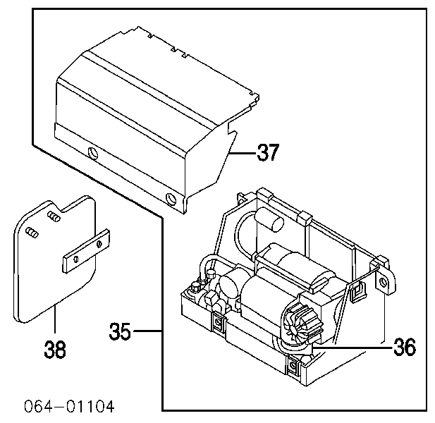 Компресор пневмопідкачкою (амортизаторів) Land Rover RQG100041 ціна, від 281.53 USD