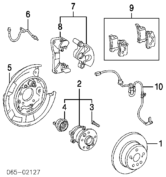Задні гальмівні колодки Toyota 0446648030 ціна, від 19.92 USD