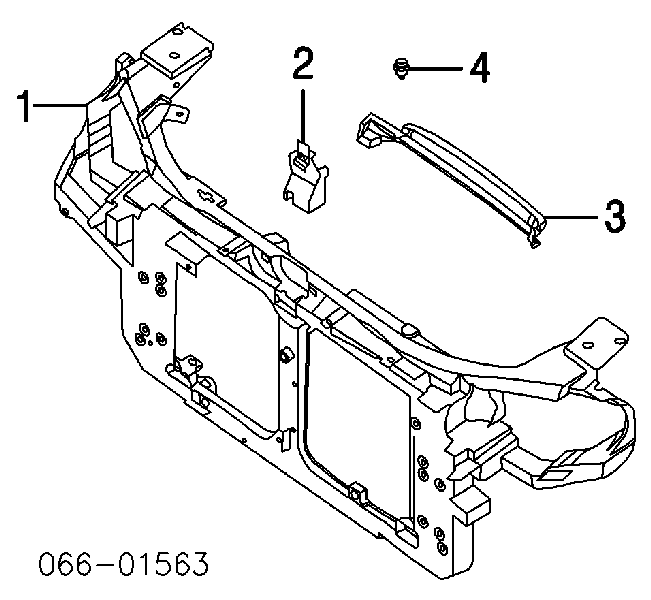 62500CG00A Nissan супорт радіатора в зборі/монтажна панель кріплення фар