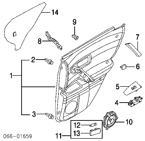 25411AX600 Nissan/Infiniti Кнопка підйомника заднього скла