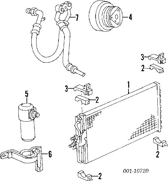 1533168 AC Delco шланг кондиціонера, від випарника до компресора