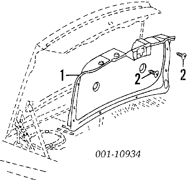20732399 General Motors пістон (кліп кріплення обшивки кришки багажника)