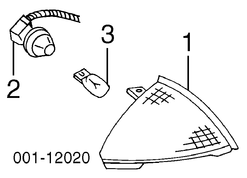 P1122 Market (OEM) покажчик повороту лівий