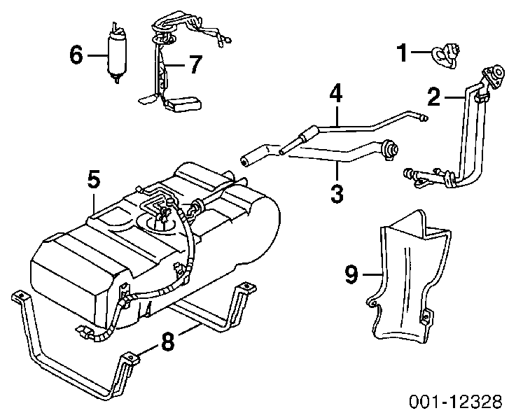 Модуль паливного насосу, з датчиком рівня палива Pontiac Trans Sport APV (Понтіак Trans Sport APV)