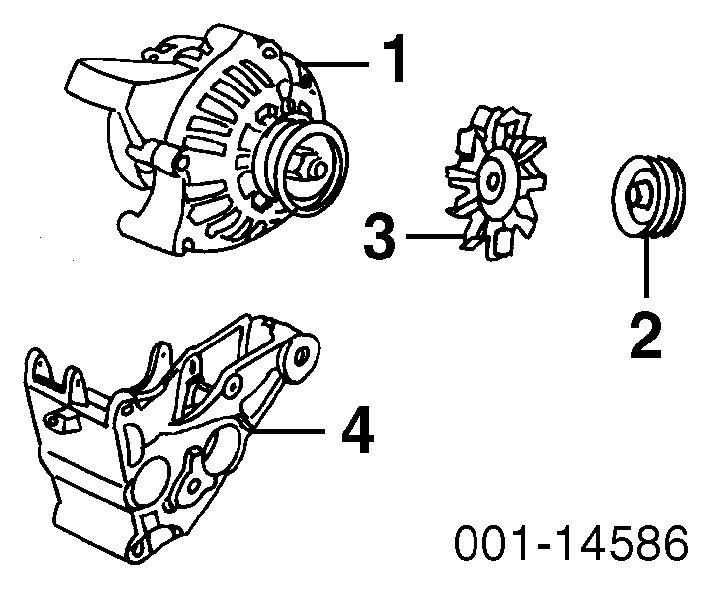 Генератор 19152477 General Motors