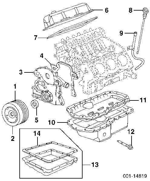 Прокладка клапанної кришки двигуна Pontiac Trans Sport APV (Понтіак Trans Sport APV)