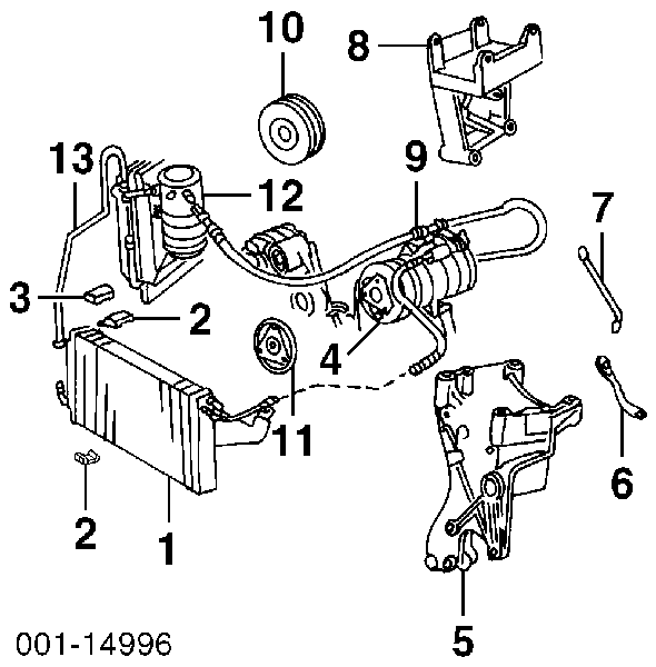 Радіатор кондиціонера Chevrolet Astro (Шевроле Astro)