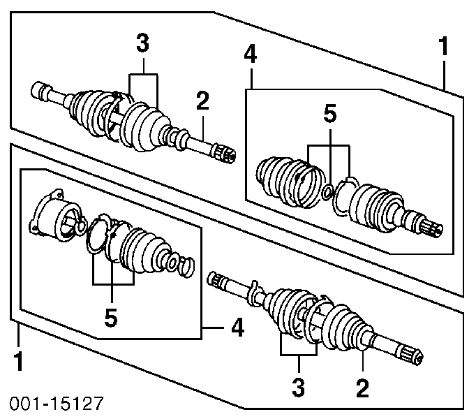 Піввісь (привід) передня, права 30024183 General Motors