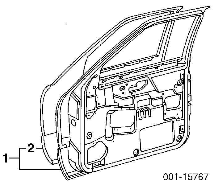 Двері передні, ліві Chevrolet Blazer S10 (Шевроле Blazer)