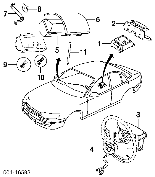 0199006 Opel кільце airbag контактне