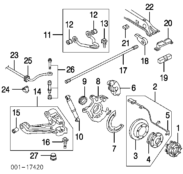 12549138 General Motors маточина передня