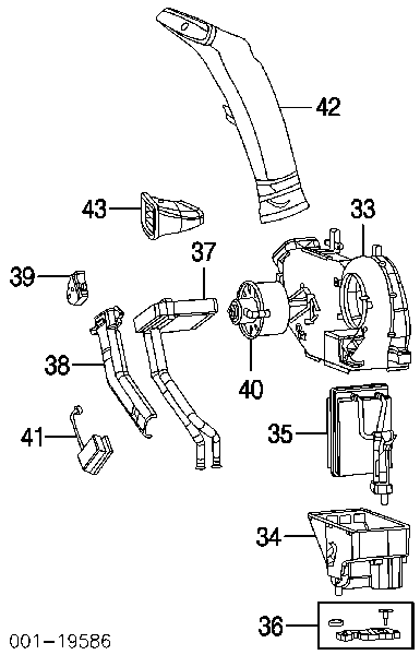 Двигун вентилятора пічки (обігрівача салону) Cadillac Escalade (Каділак Ескалейд)