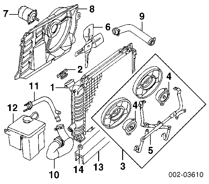 Помпа водяна, (насос) охолодження E43Z8501B Ford