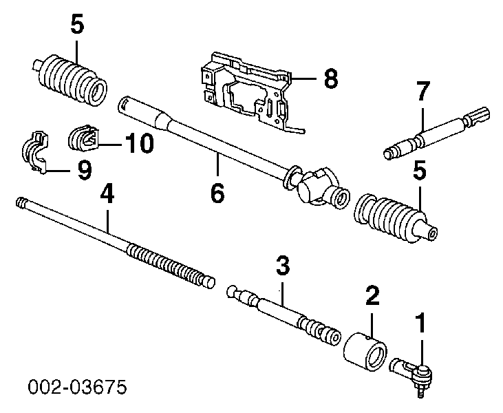 Накінечник рульової тяги, зовнішній ES2153RZ Chassis Parts