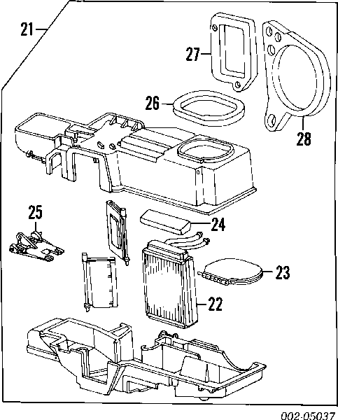 NHC27 Ford радіатор пічки (обігрівача)