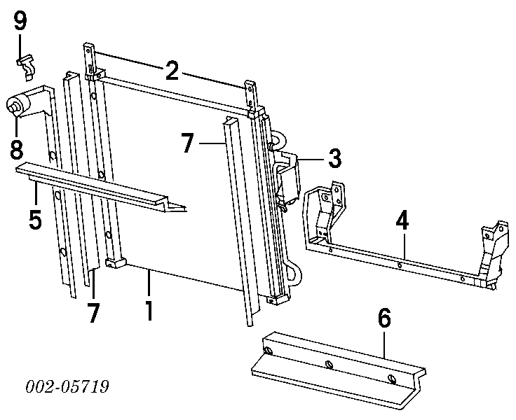 Радіатор кондиціонера F77Z19712BC Ford