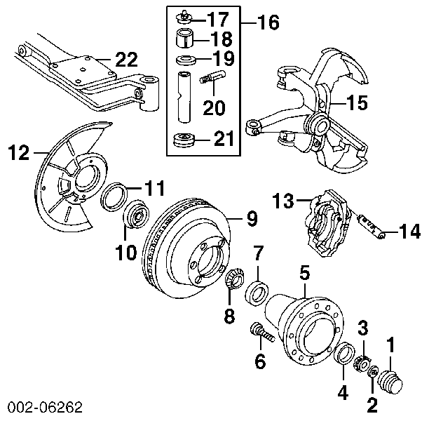 Підшипник маточини передньої, зовнішній FORD C9AZ4222A