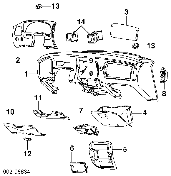 Панель приладів торпеди Ford Explorer (Форд Експлорер)