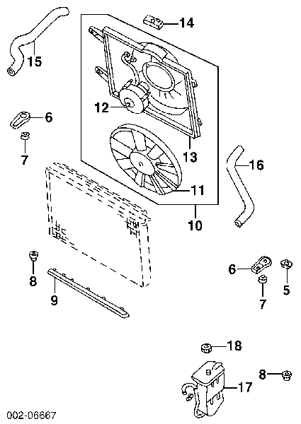 Помпа водяна, (насос) охолодження F3XZ8501BA Ford