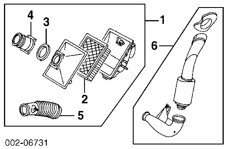 Фільтр повітряний PA4712 Various