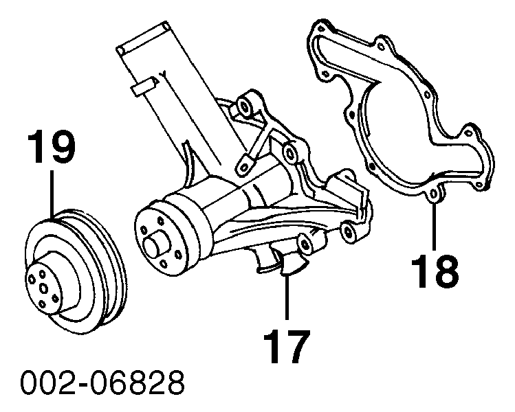 Помпа водяна, (насос) охолодження F42Z8501A Ford