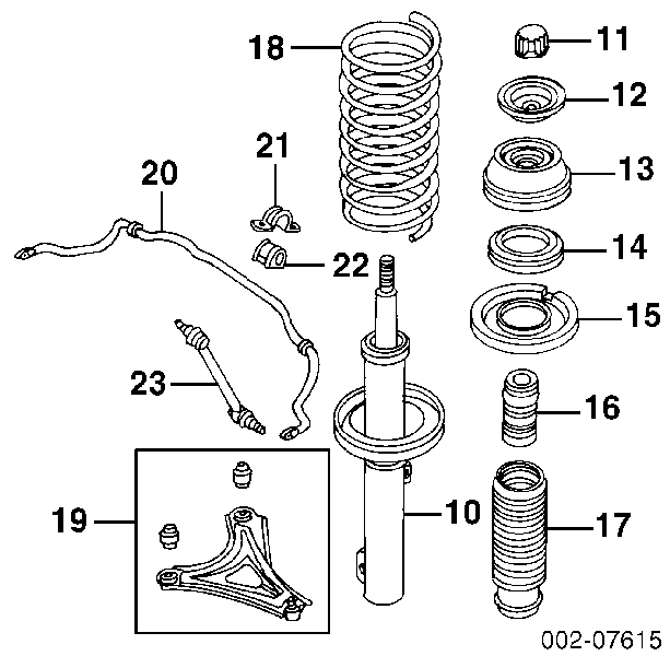 Підшипник опорний амортизатора, переднього F8RZ18198AAA Ford