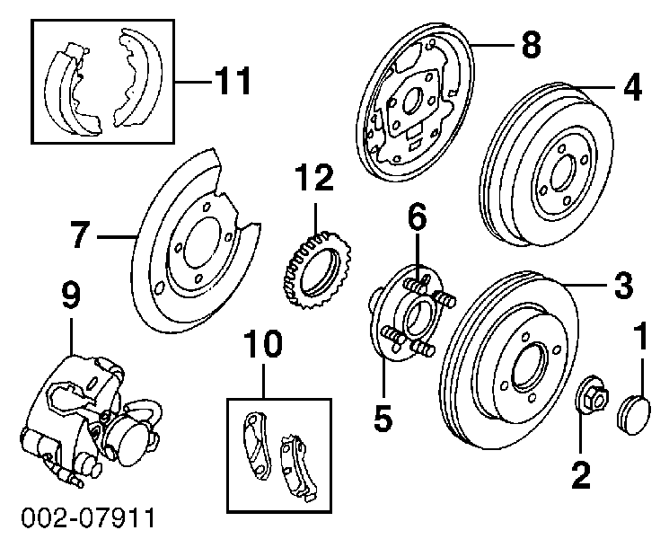 Диск гальмівний задній F5RZ2C026A Ford