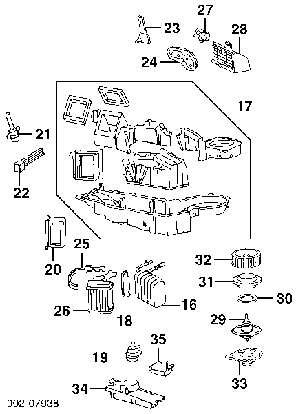 NHC3 Ford радіатор пічки (обігрівача)