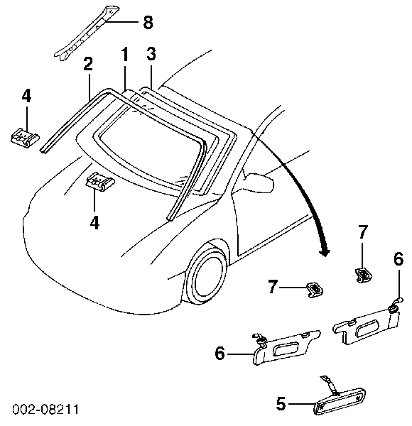 Лобове скло на Ford Escort 