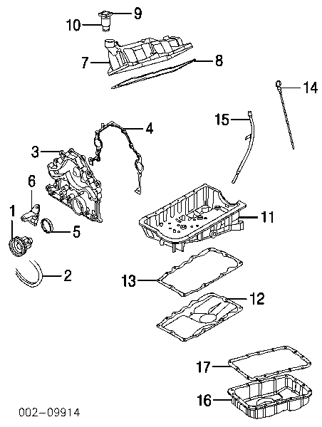 Прокладка клапанної кришки двигуна Ford 1L2Z6584AA ціна, від 60.81 USD
