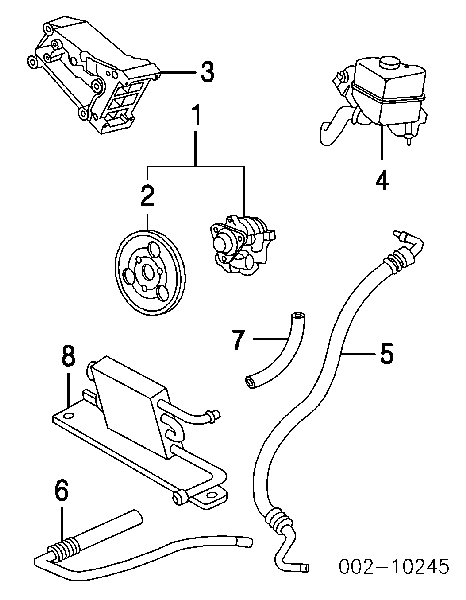 Насос гідропідсилювача керма (ГПК) STP53RM Ford