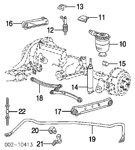 Пневморессора задня Ford F5AZ5560BB ціна, від 243.61 USD