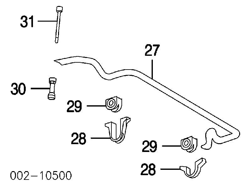 Стійка стабілізатора переднього XL3Z5495AA Ford