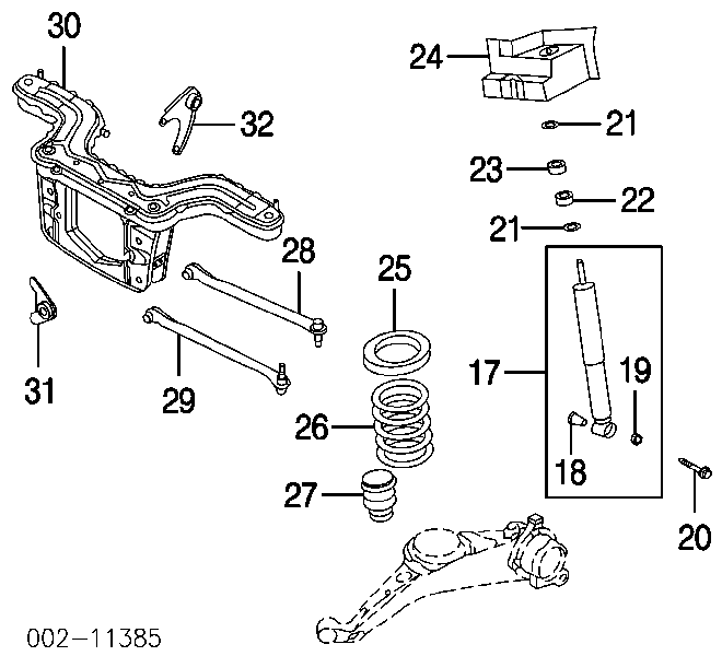 Амортизатор задній YL8Z18125AA Ford