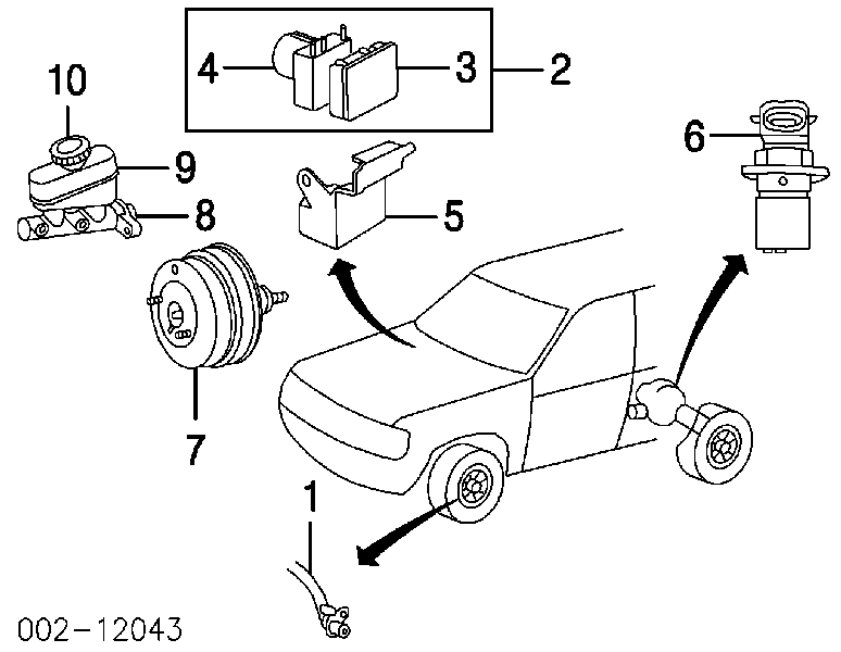 Датчик АБС (ABS) передній XL2Z2C204AB Ford