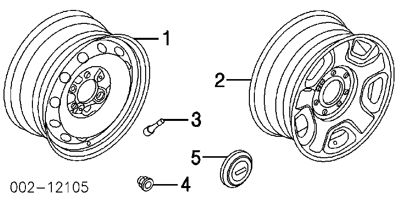 2L1Z1012AA Ford Гайка колеса