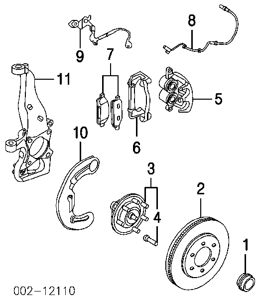 Диск переднього гальма Ford 4L3Z1125AA ціна, від 99.09 USD