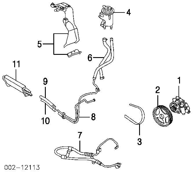 Купити 2L3Z3A733AA Ford Шків насосу гідропідсилювача керма (ГПК)